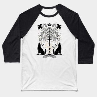 wolf wood Baseball T-Shirt